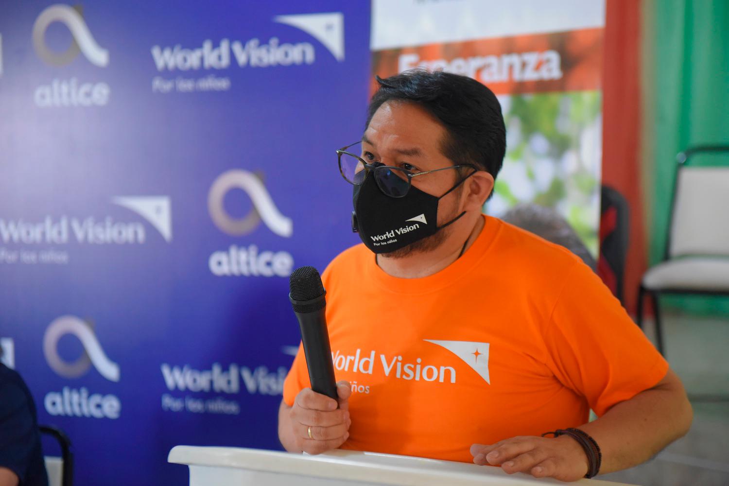 Juan Carlo Ramírez, director nacional de World Vision República Dominicana.