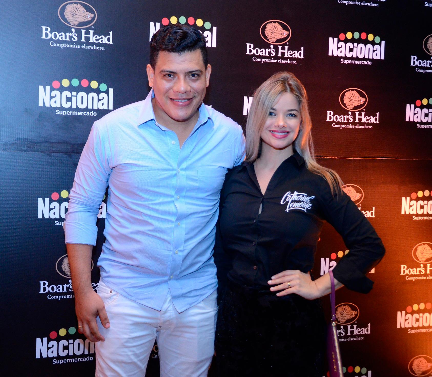 Luisfer Guzmán y Catherine Lemoine.