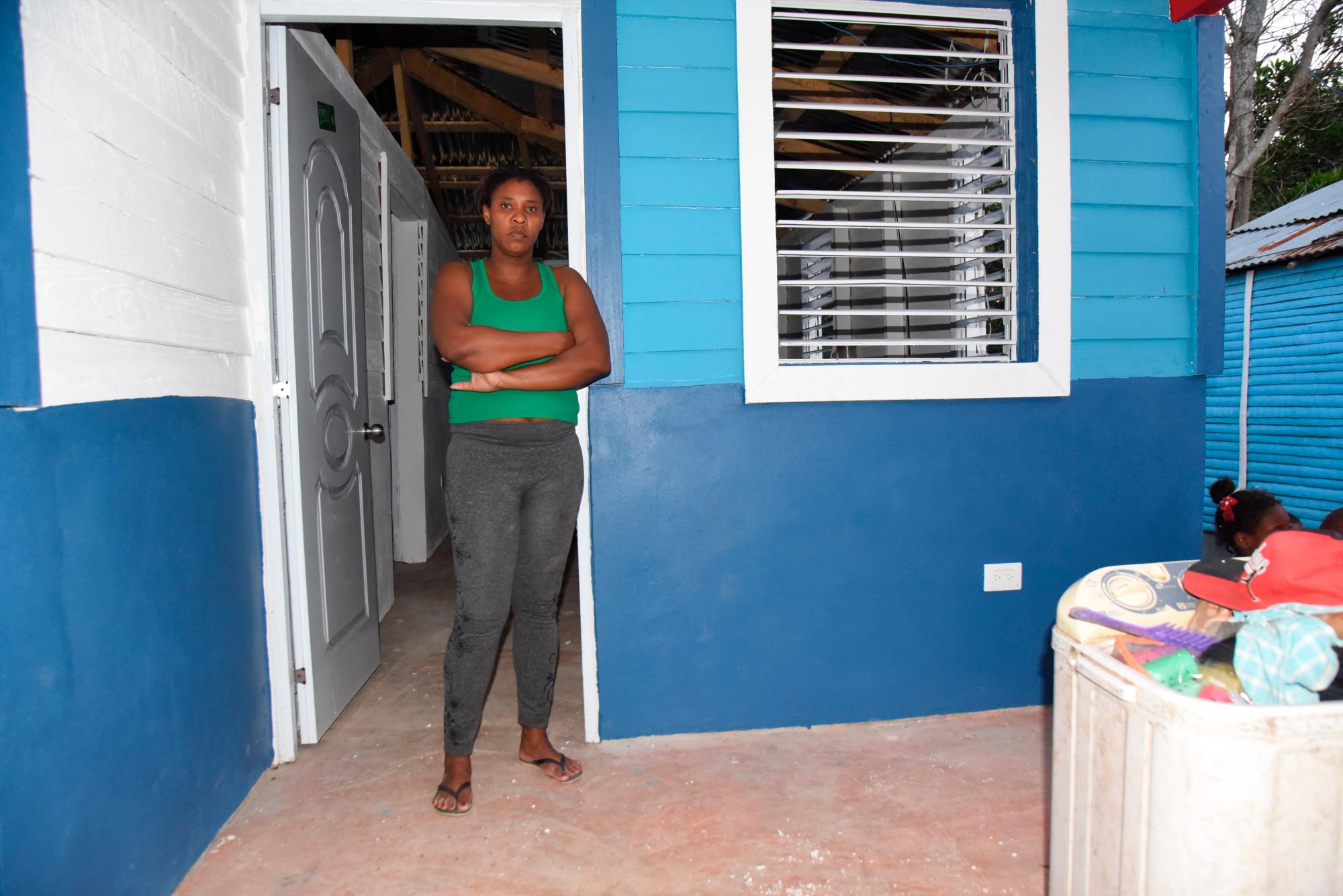 Diolandita Cabrera en su casa.