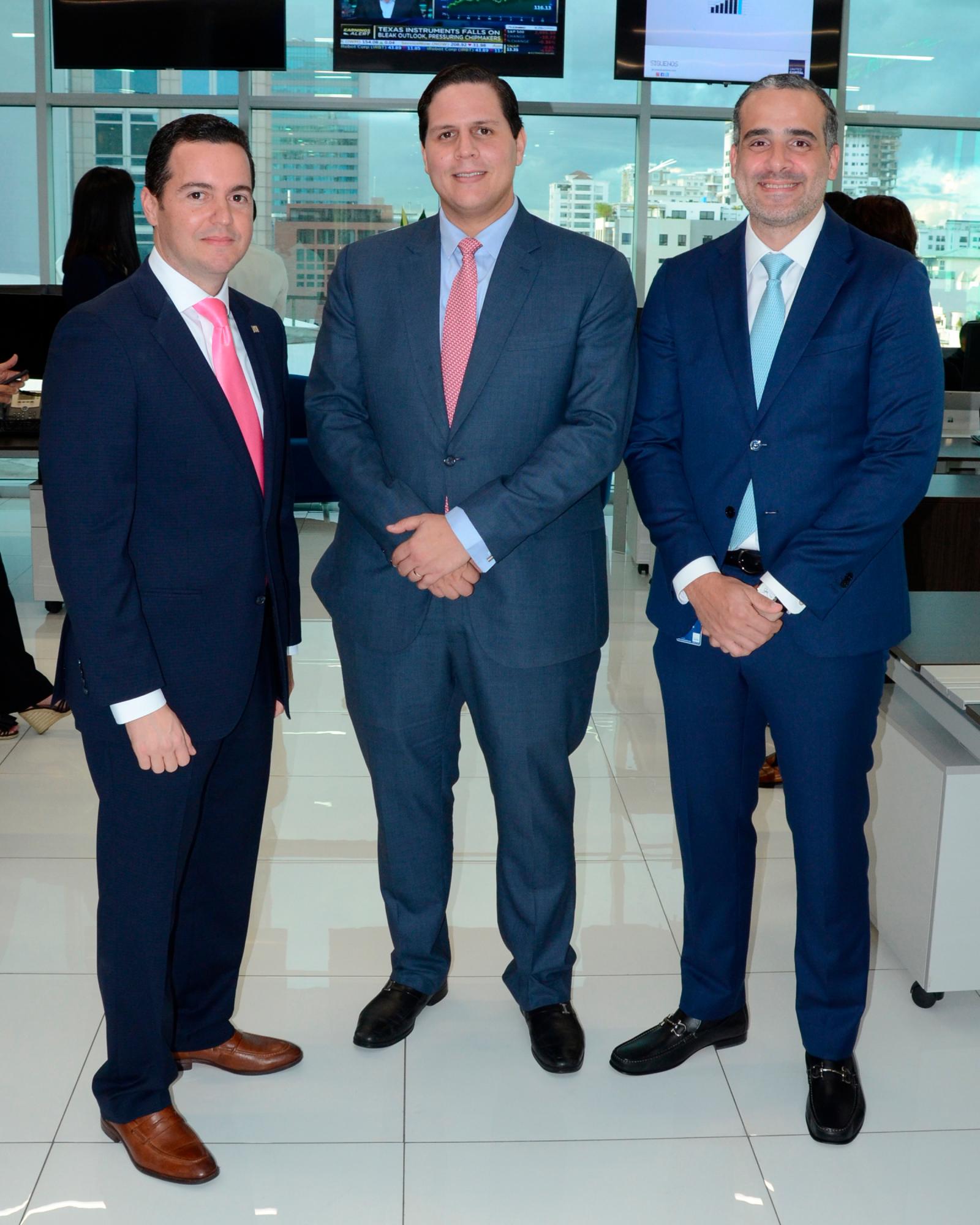 Carlos Santelises, Pedro Dubocq y Oscar Saladín.