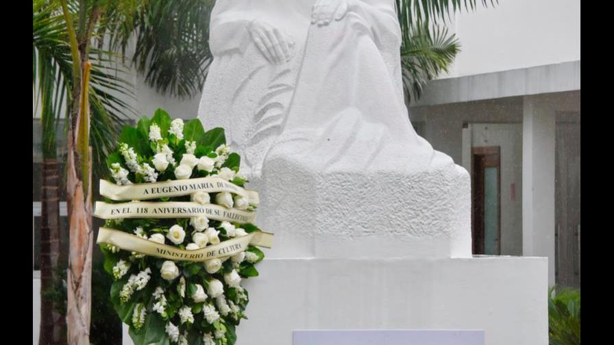 Conmemoran el 118 aniversario del fallecimiento de Eugenio María de Hostos