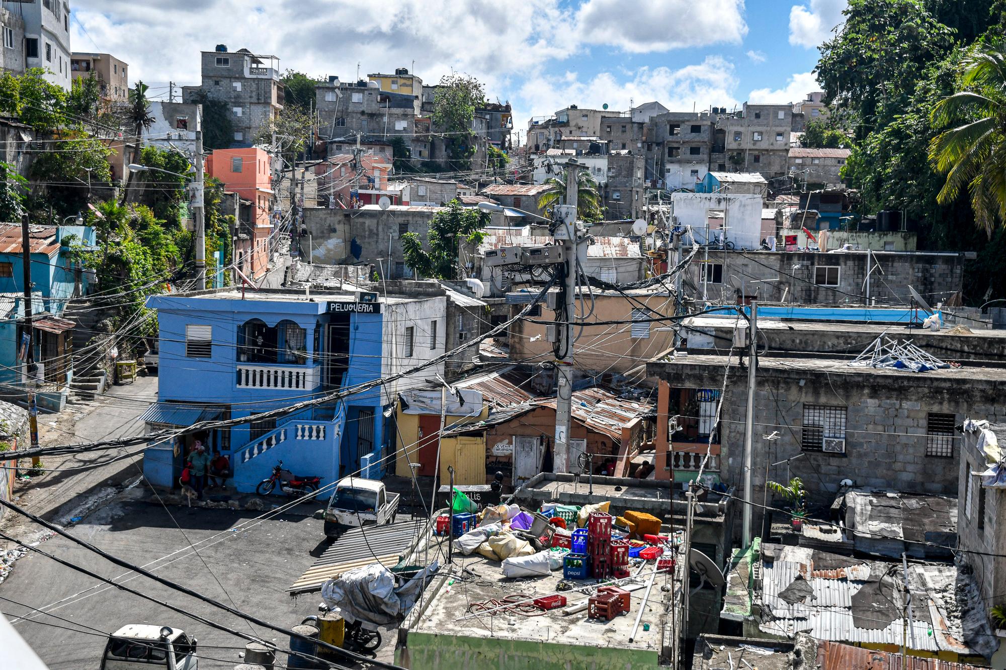 Vista de una parte del sector Cristo Rey en el Distrito Nacional.