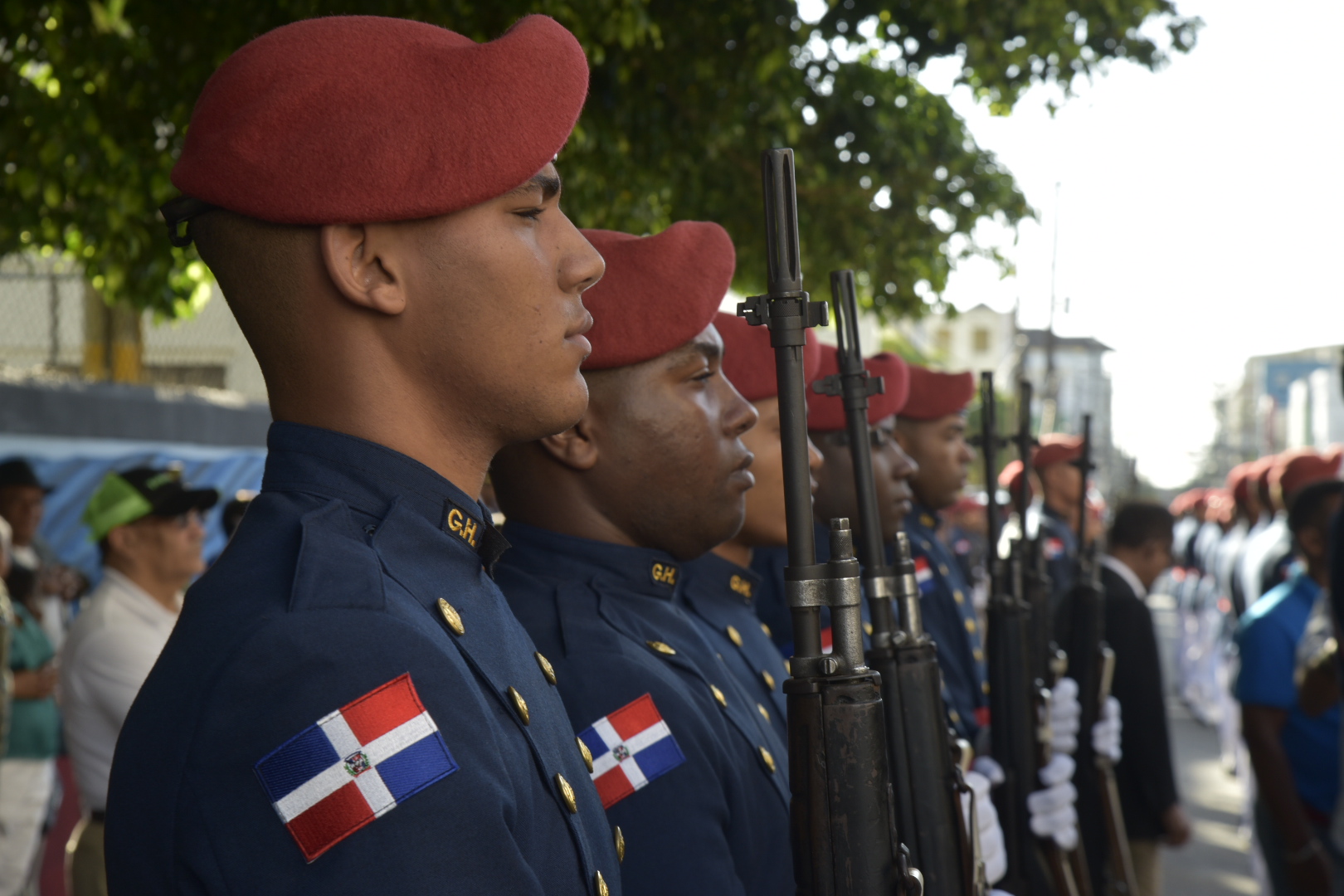 Guardia de honor por la conmemoración del natalicio de Juan Pablo Duarte.