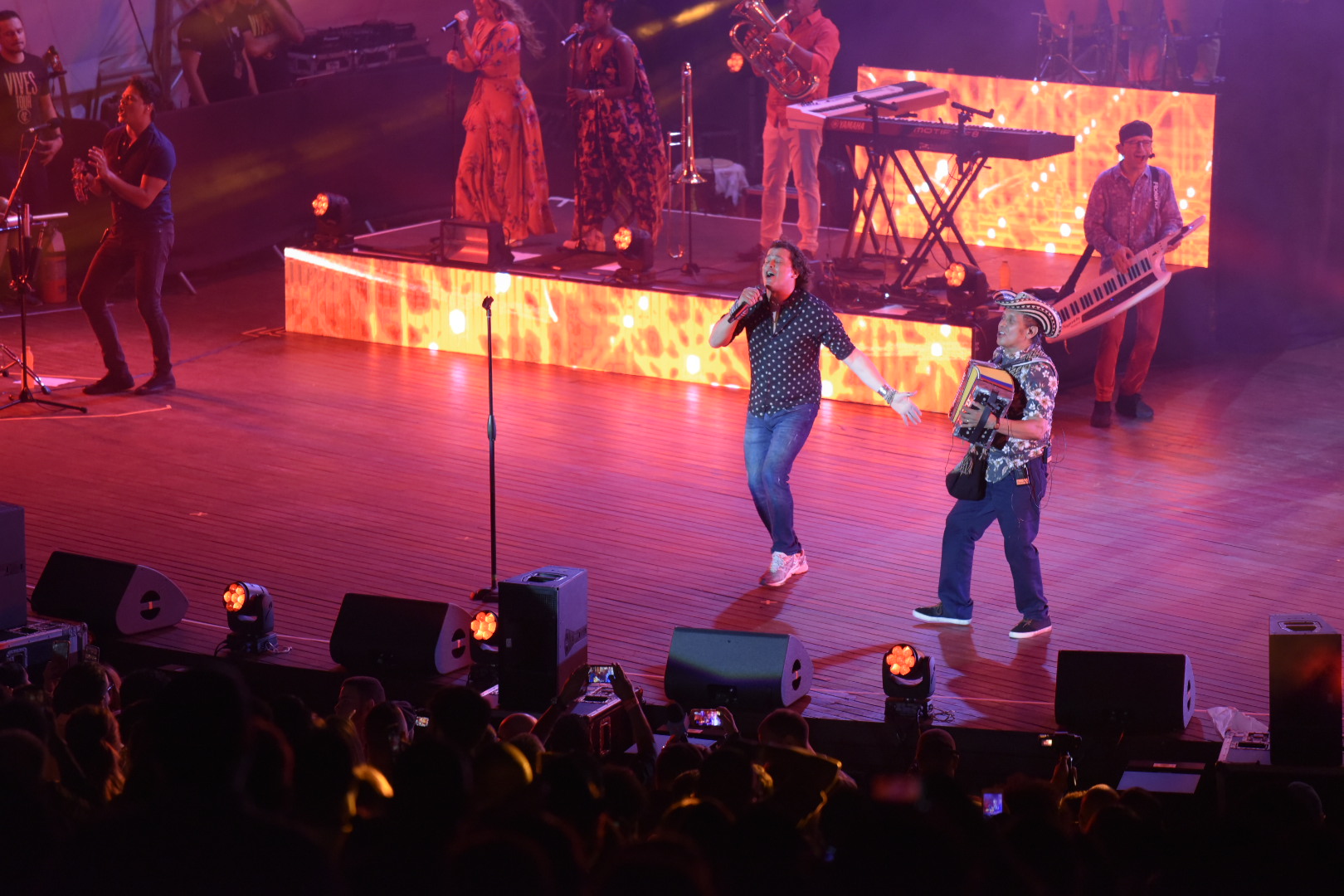 El colombiano durante su presentación. 