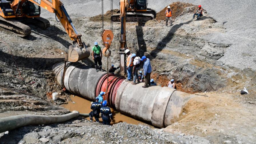 Trabajos para restablecer servicio de agua al Gran SD avanzan en un 80% Trabajos para restablecer servicio de agua al Gran SD avanzan en un 80%