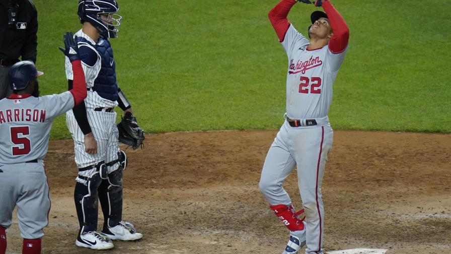 Juan Soto dispara jonrón en victoria de los Nacionales sobre Yanquis