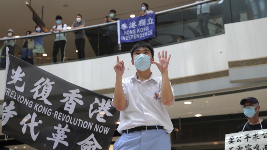 Protesta contra ley de seguridad de Beijing para Hong Kong Protesta contra ley de seguridad de Beijing para Hong Kong