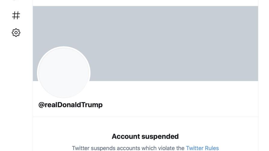 Twitter suspende permanentemente cuenta de Donald Trump