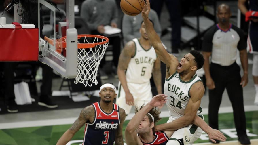 Vídeo | Bucks superan a Wizards e hilan cuarto triunfo
