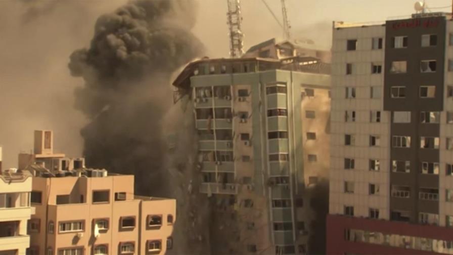 Israel destruye edificio que albergaba sede de AP en Gaza Israel destruye edificio que albergaba sede de AP en Gaza