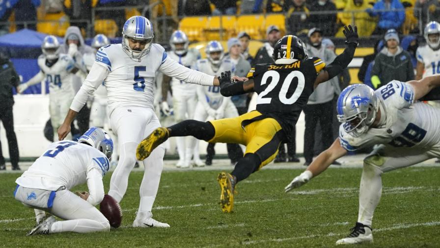 En comedia de errores, Lions y Steelers empatan 16-16