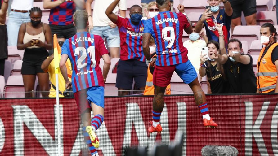 Depay define para que el Barça derrote 2-1 a Getafe Depay define para que el Barça derrote 2-1 a Getafe