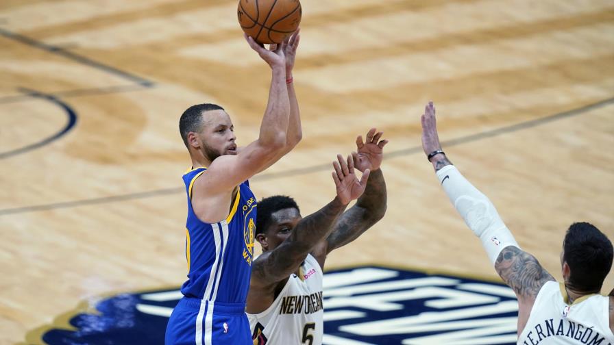 Con 41 puntos de Curry, Warriors sorprenden a Pelicans