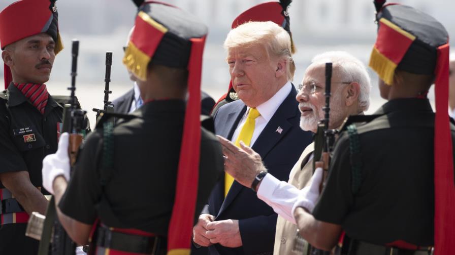 India ofrece una cálida bienvenida a Trump