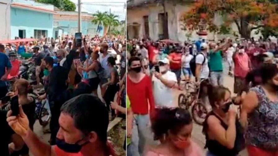 Jóvenes comienzan a manifestarse en céntrica avenida de La Habana