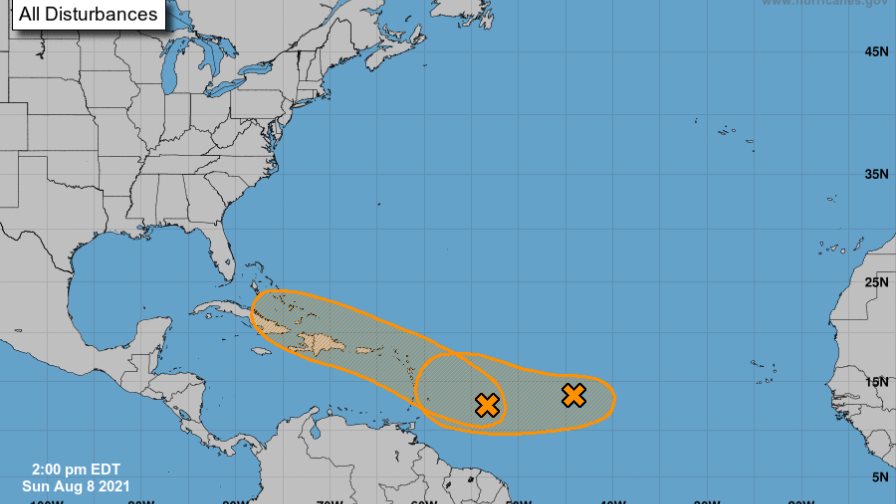 Dos sistemas tropicales evolucionan y amenazan a las Antillas Menores