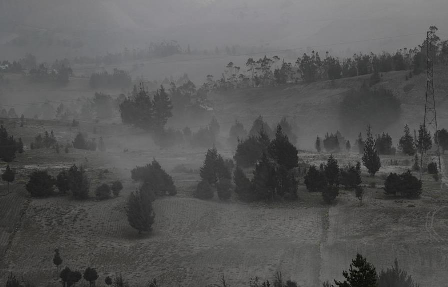 Gobierno ecuatoriano calcula daños en 80,000 hectáreas por caída de ceniza