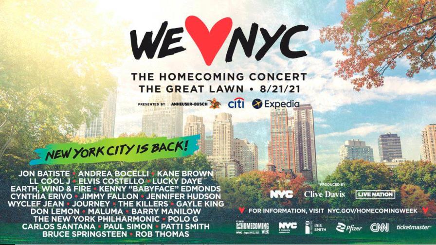 Se agotan las entradas gratuitas para el gran concierto postpandemia de Nueva York 