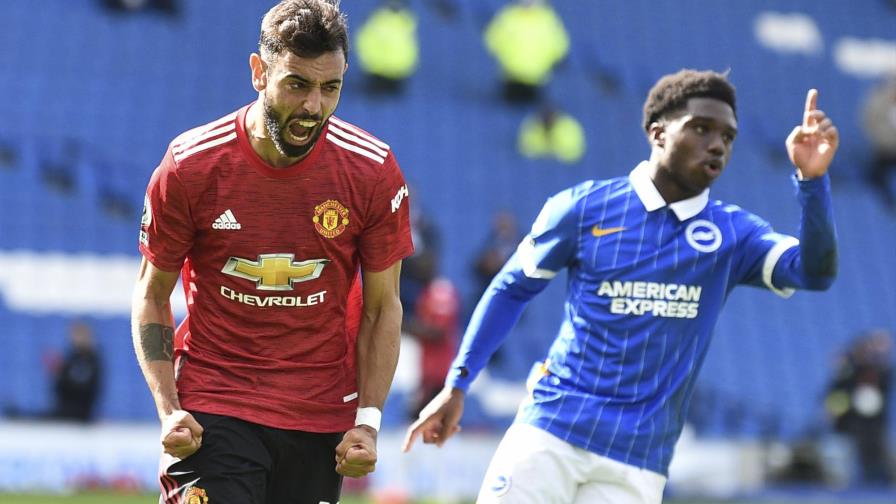 United vence 3-2 al Brighton con gol de último minuto United vence 3-2 al Brighton con gol de último minuto