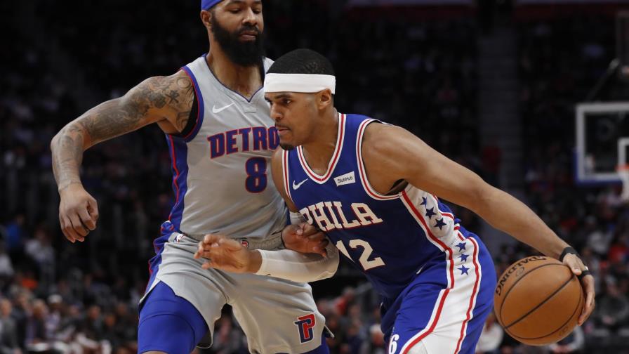 Harris y Simmons comandan triunfo de 76ers sobre Pistons Harris y Simmons comandan triunfo de 76ers sobre Pistons