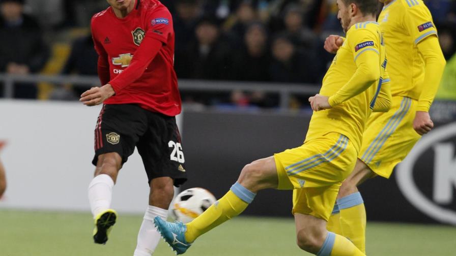 Un juvenil Man United cae 2-1 ante Astana en Liga Europa