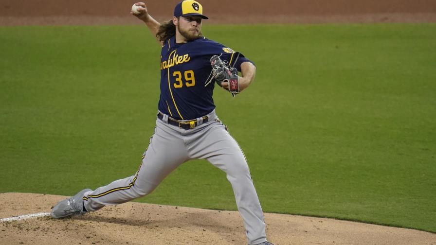 Burnes poncha a 10 en 6 innings, Cerveceros ganan a Padres