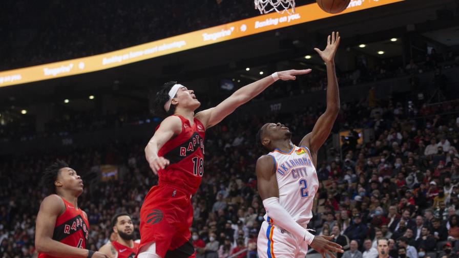 Thunder resiste y vence 110-109 a Raptors e hila triunfos