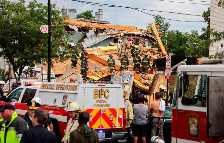 Al menos cinco heridos al colapsar un edificio en construcción en Washington