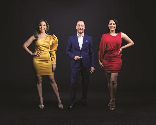 Elizabeth Fondeur, Eduardo Santos y Ulda Capel. Fuente externa