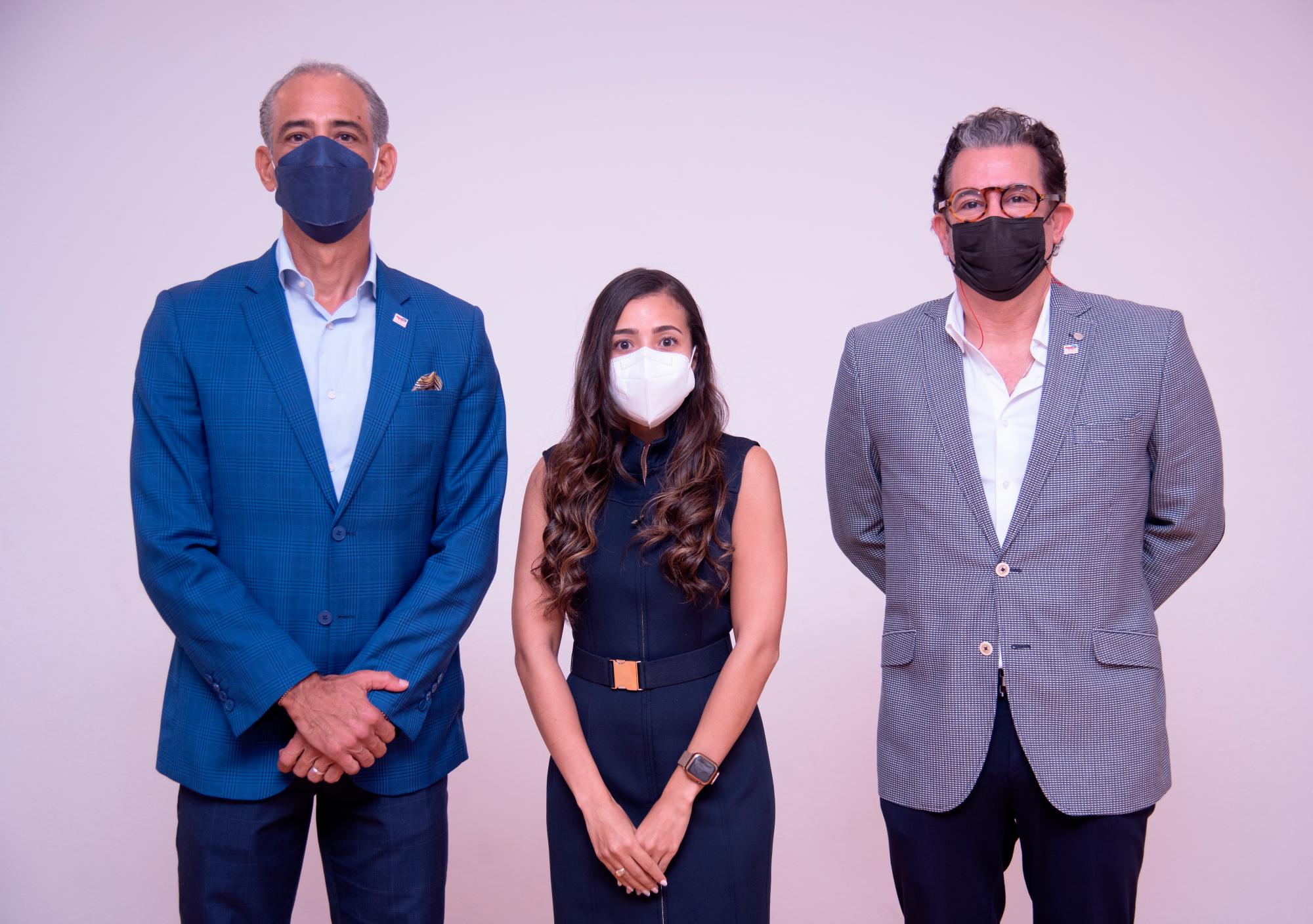 Demetrio Almonte, Leslie Ramírez y Franklin de Luna.