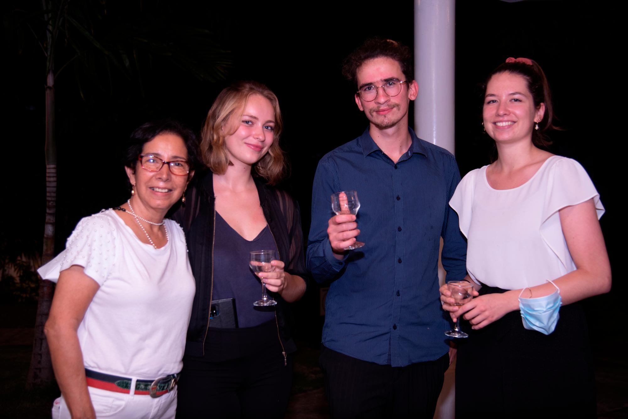 Belkis Taveras, Emmanuelle Gobert, Ewen Roudaut y Noémie Boulanger.