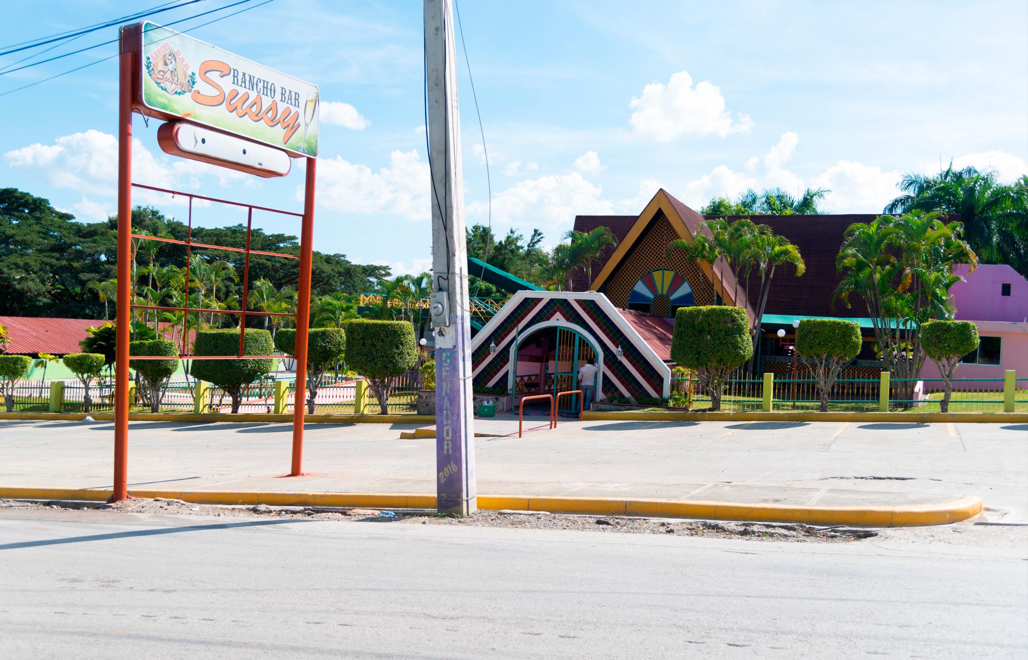 Vista del Rancho Bar Sussy, en Comendador.