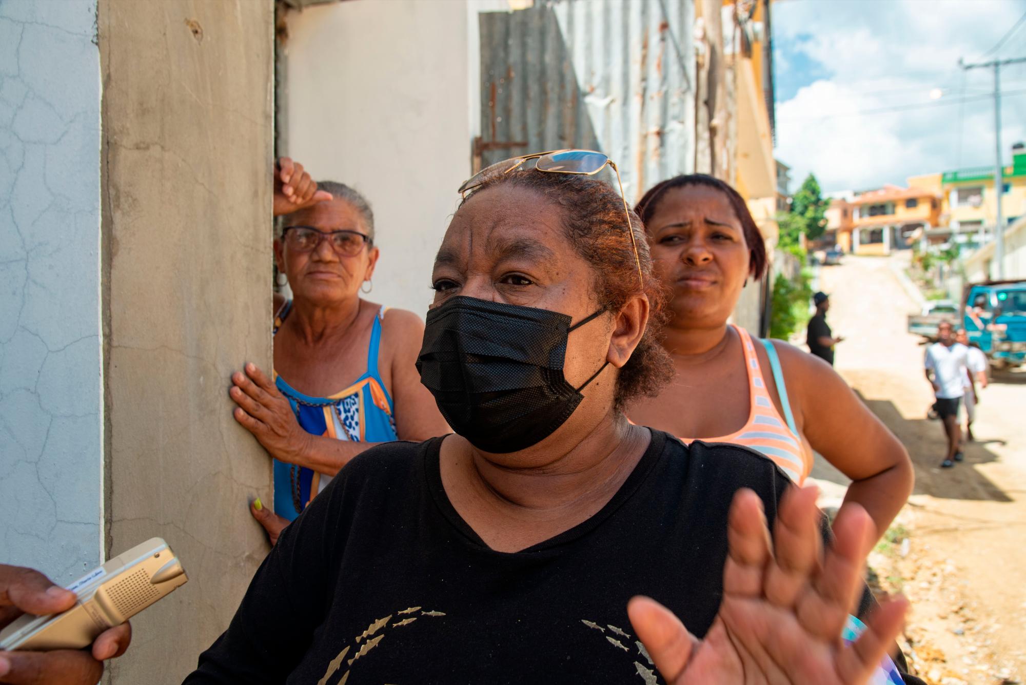 Julia Guzmán, afectada.