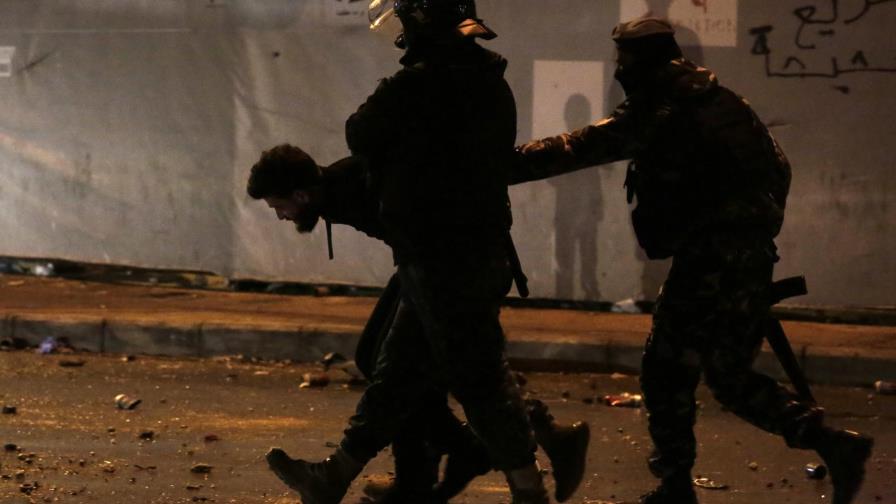 Líbano liberará a manifestantes tras una noche de protestas