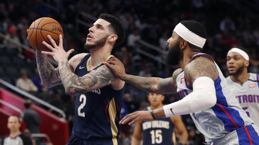 Ball da a Pelicans triunfo sobre Pistons en prórroga