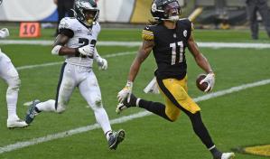 Novato Claypool guía a Steelers a mantener el invicto