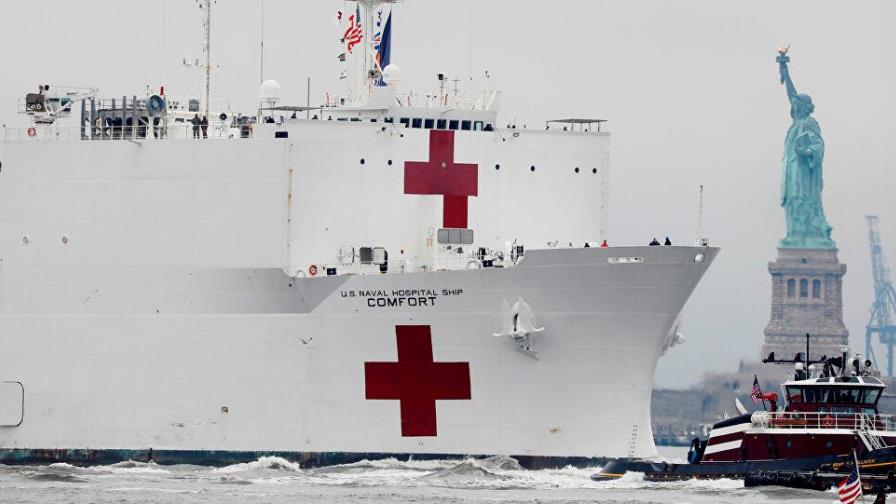 El buque Comfort de Nueva York será usado también para pacientes con COVID-19