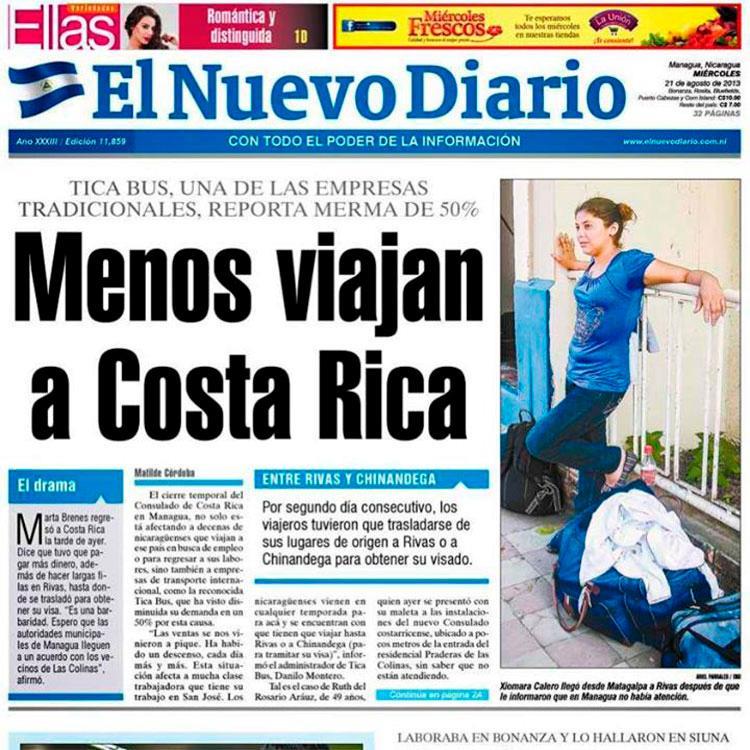 Periódico de Nicaragua reduce formato para sobrevivir a bloqueo del Gobierno