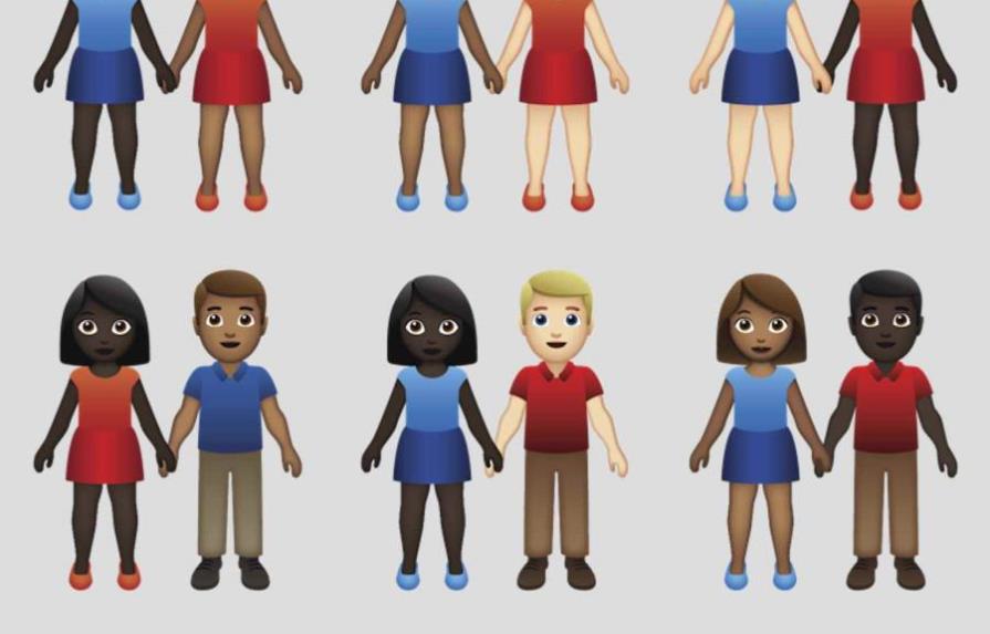 Aprueban 71 nuevas variaciones de emojis de parejas interraciales