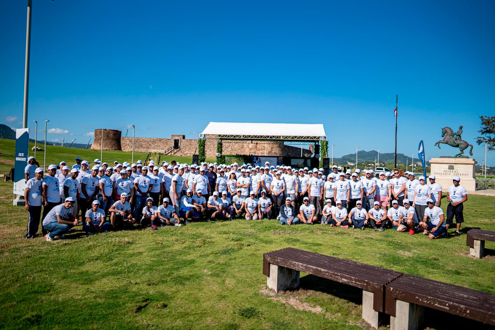 El equipo de Puerto Plata durante la Caminata de Consumo Responsable.
