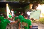 Estudiantes que reciben clases en una enramada en El Seibo siguen a la espera de las autoridades 