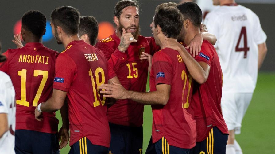España sigue líder en su grupo de la Liga de Naciones, con Alemania al acecho