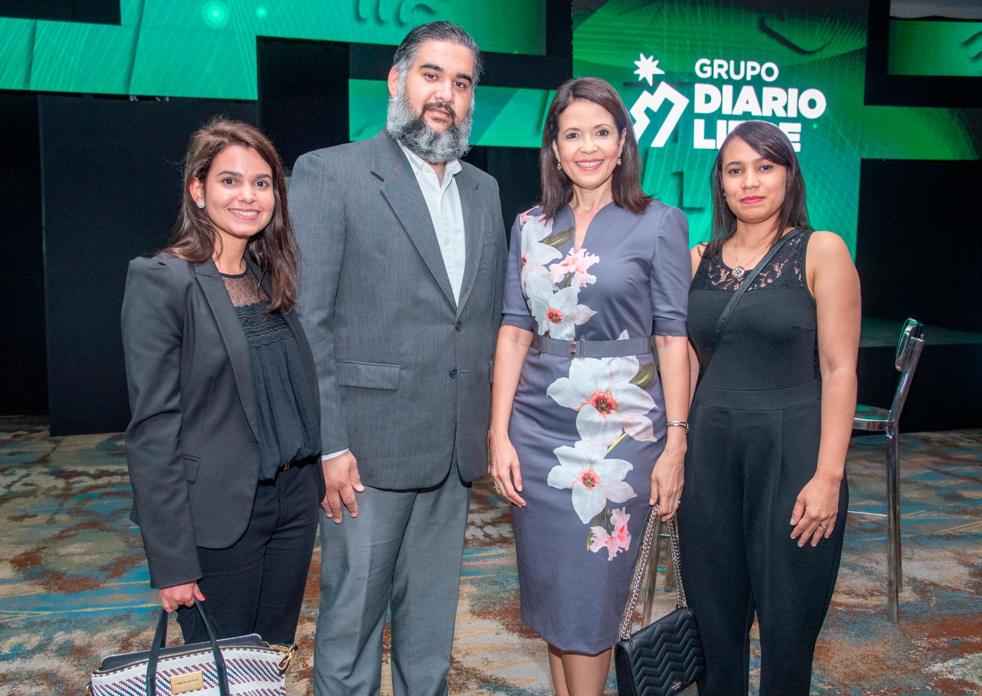 Sarah Cordero, Nelson Dumé, Gerty Valerio y Katherine Vásquez.