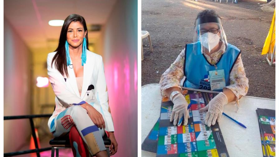 Evelyna Rodríguez comparte foto de su madre al frente de una mesa de votación