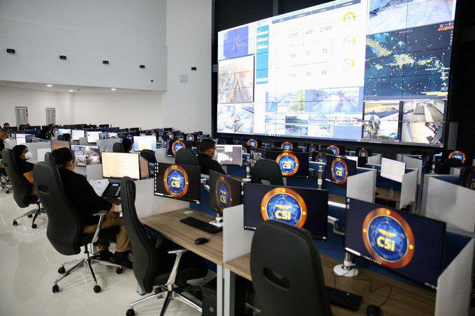 Vista interna del C5i. (PRESIDENCIA RD)