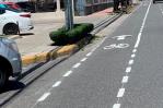 ¿A qué se debe la colocación de ciclovía en el carril izquierdo de la avenida Bolívar?