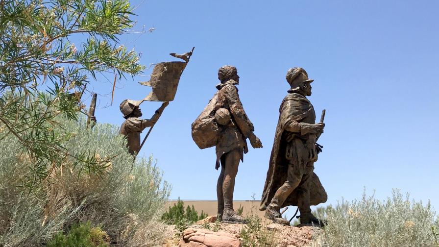 Disparos en protesta por estatua de conquistador en N.México