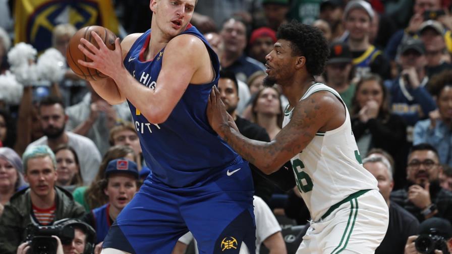 Nuggets vencen 96-92 a Celtics tras la lesión de Walker