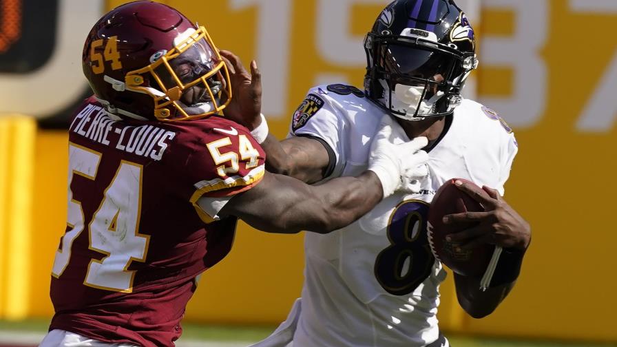 Jackson brilla y Ravens aplasta 31-17 a Washington