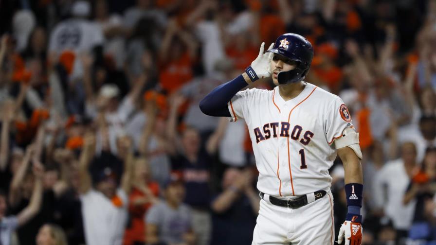 Astros empatan serie, con jonrón de Correa en la 11ma Astros empatan serie, con jonrón de Correa en la 11ma